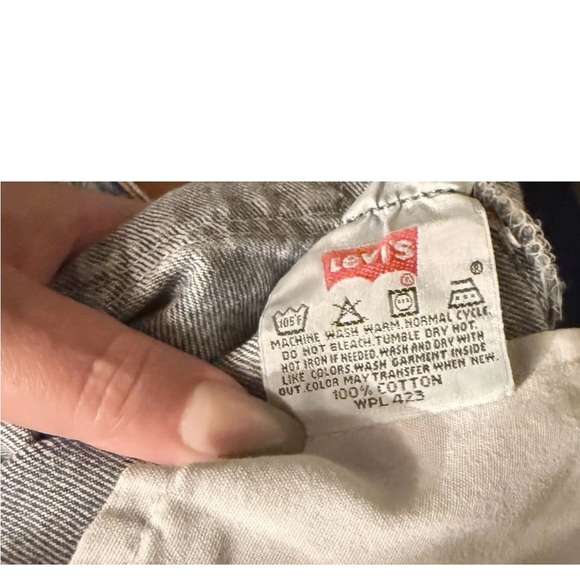 Vintage Levis 501 Jeans 34/32 Actual 29/29 Blue Workwear Denim USA MADE Womens - Picture 11 of 11